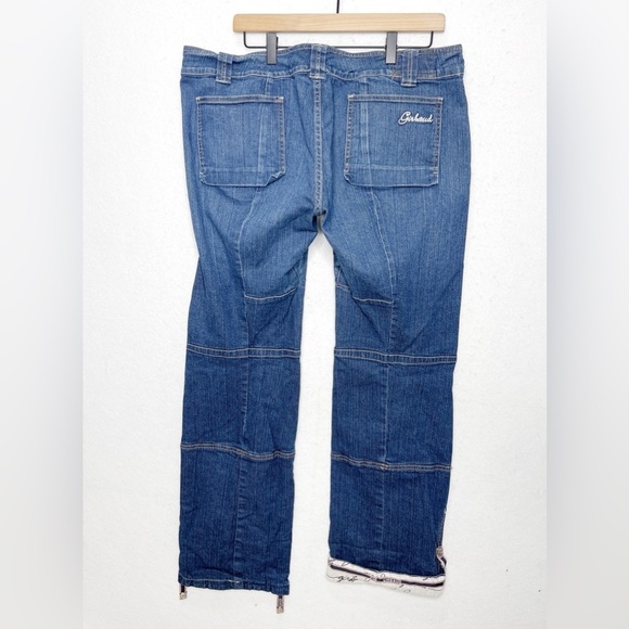 Marithe Francois Girbaud White Strap Jeans Convertible Pants Vintage 90’s Rare - Picture 2 of 10